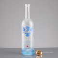 Botella de cristal de whisky claro personalizada